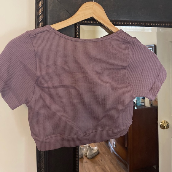 cropped ribbed top - Picture 2 of 2
